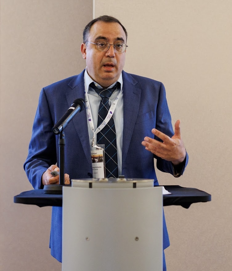 Dr. Constantinos Kritiotis speaking at the FESSH delegates assembly